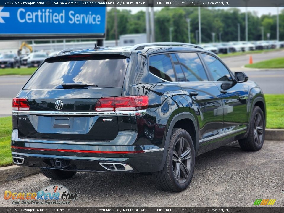 2022 Volkswagen Atlas SEL R-Line 4Motion Racing Green Metallic / Mauro Brown Photo #3