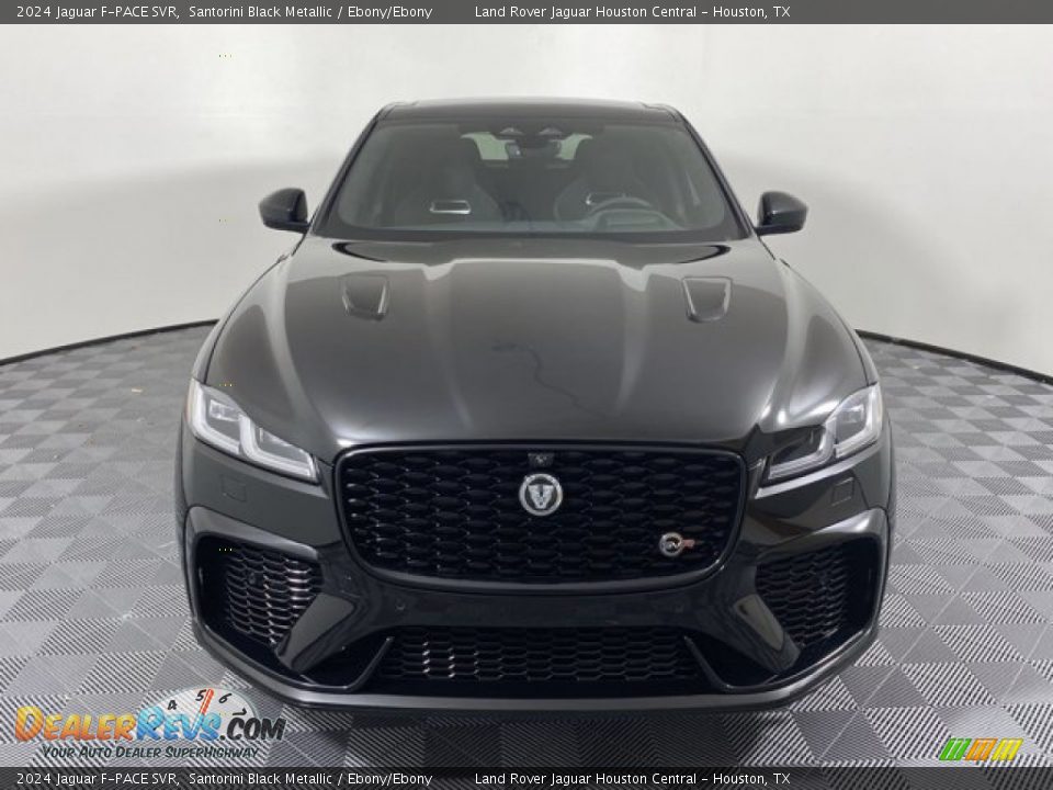 Santorini Black Metallic 2024 Jaguar F-PACE SVR Photo #8