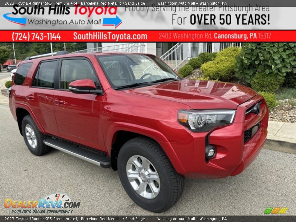 2023 Toyota 4Runner SR5 Premium 4x4 Barcelona Red Metallic / Sand Beige Photo #1