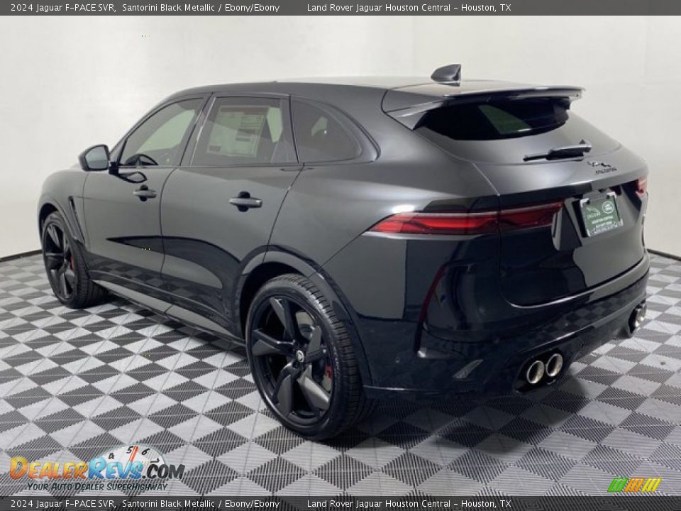 2024 Jaguar F-PACE SVR Santorini Black Metallic / Ebony/Ebony Photo #10