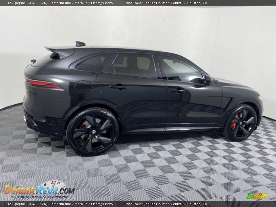 2024 Jaguar F-PACE SVR Santorini Black Metallic / Ebony/Ebony Photo #11