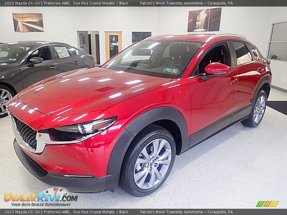 2023 Mazda CX-30 S Preferred AWD Soul Red Crystal Metallic / Black Photo #7