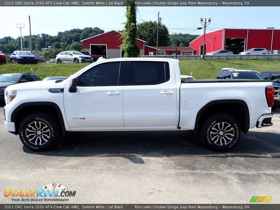 Summit White 2021 GMC Sierra 1500 AT4 Crew Cab 4WD Photo #2