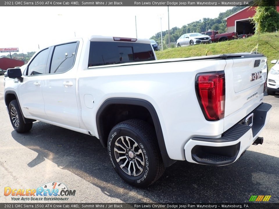 2021 GMC Sierra 1500 AT4 Crew Cab 4WD Summit White / Jet Black Photo #3