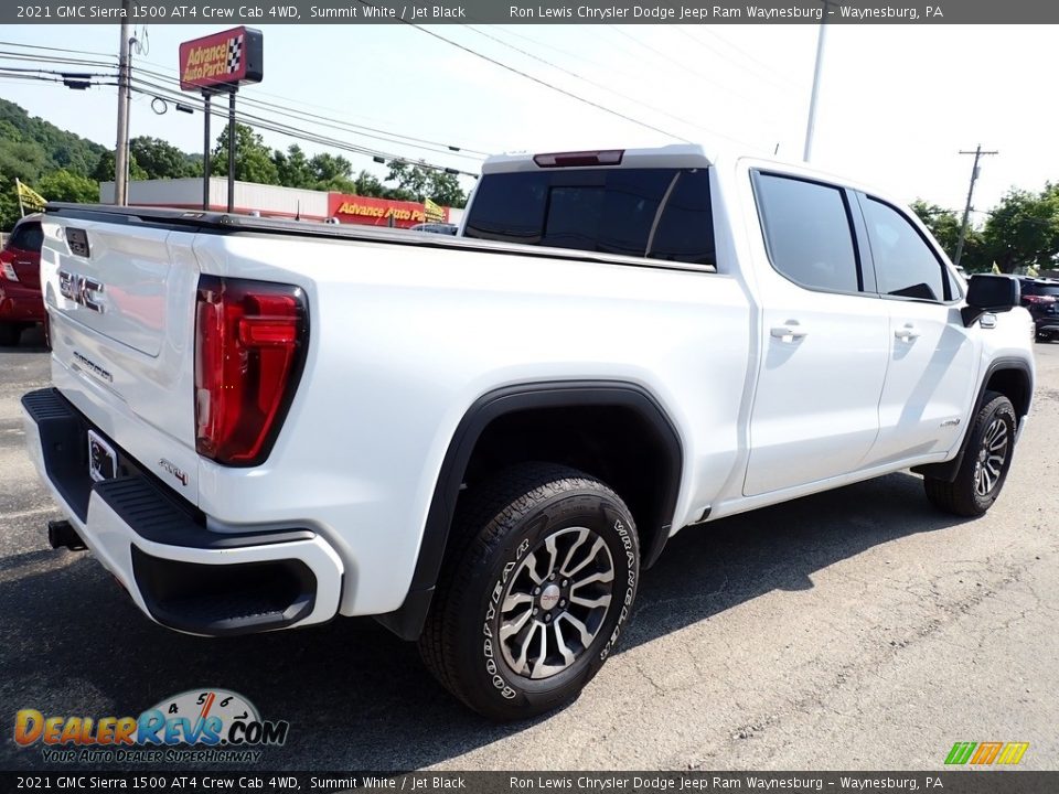 2021 GMC Sierra 1500 AT4 Crew Cab 4WD Summit White / Jet Black Photo #6