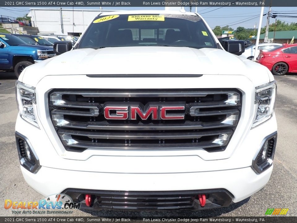 2021 GMC Sierra 1500 AT4 Crew Cab 4WD Summit White / Jet Black Photo #9