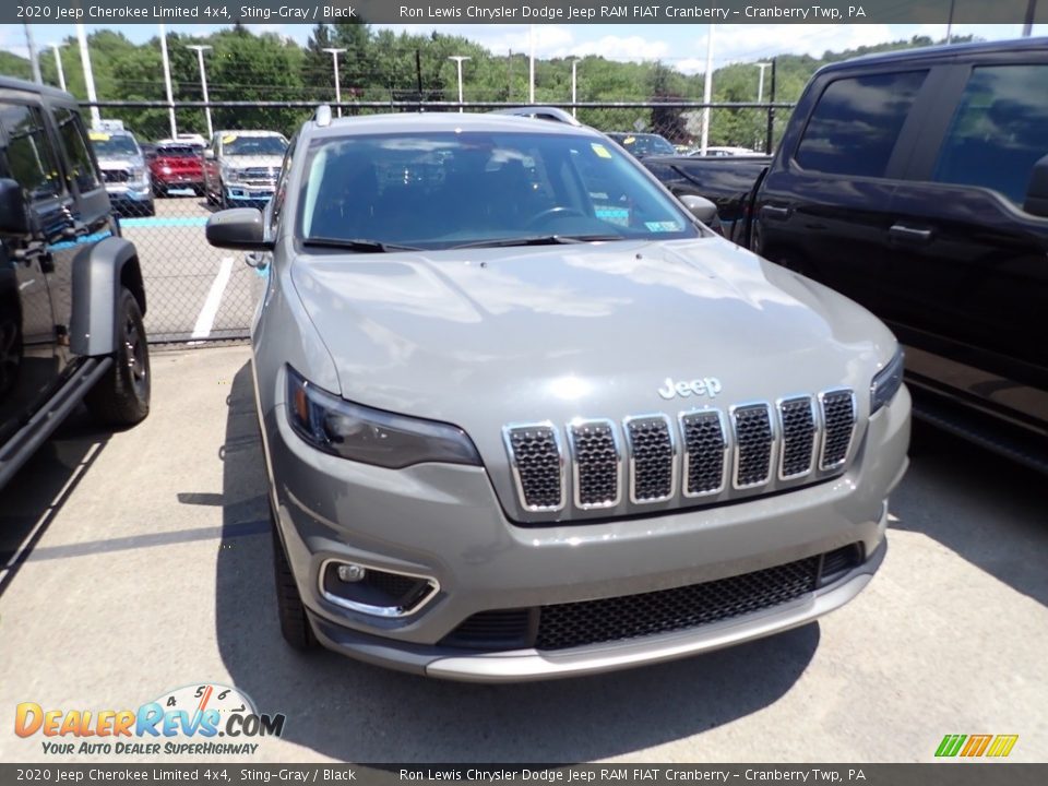 2020 Jeep Cherokee Limited 4x4 Sting-Gray / Black Photo #3