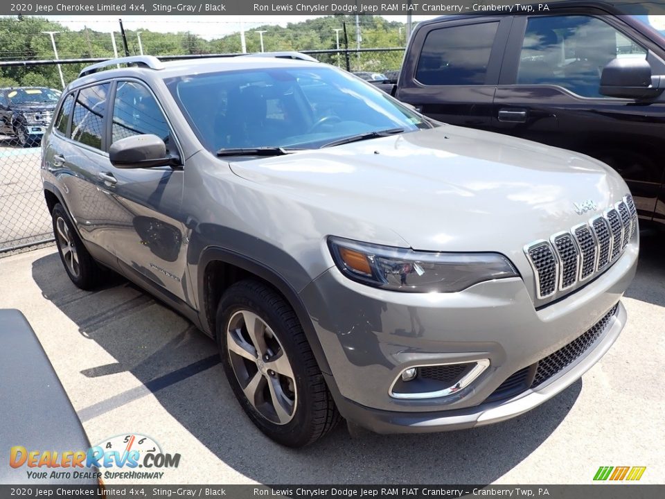 2020 Jeep Cherokee Limited 4x4 Sting-Gray / Black Photo #4