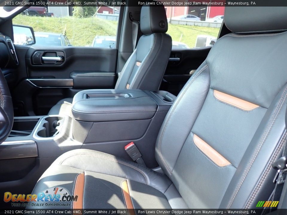 Front Seat of 2021 GMC Sierra 1500 AT4 Crew Cab 4WD Photo #11