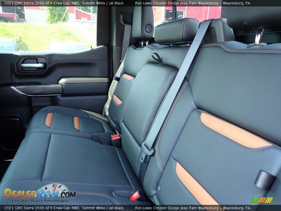 Rear Seat of 2021 GMC Sierra 1500 AT4 Crew Cab 4WD Photo #12