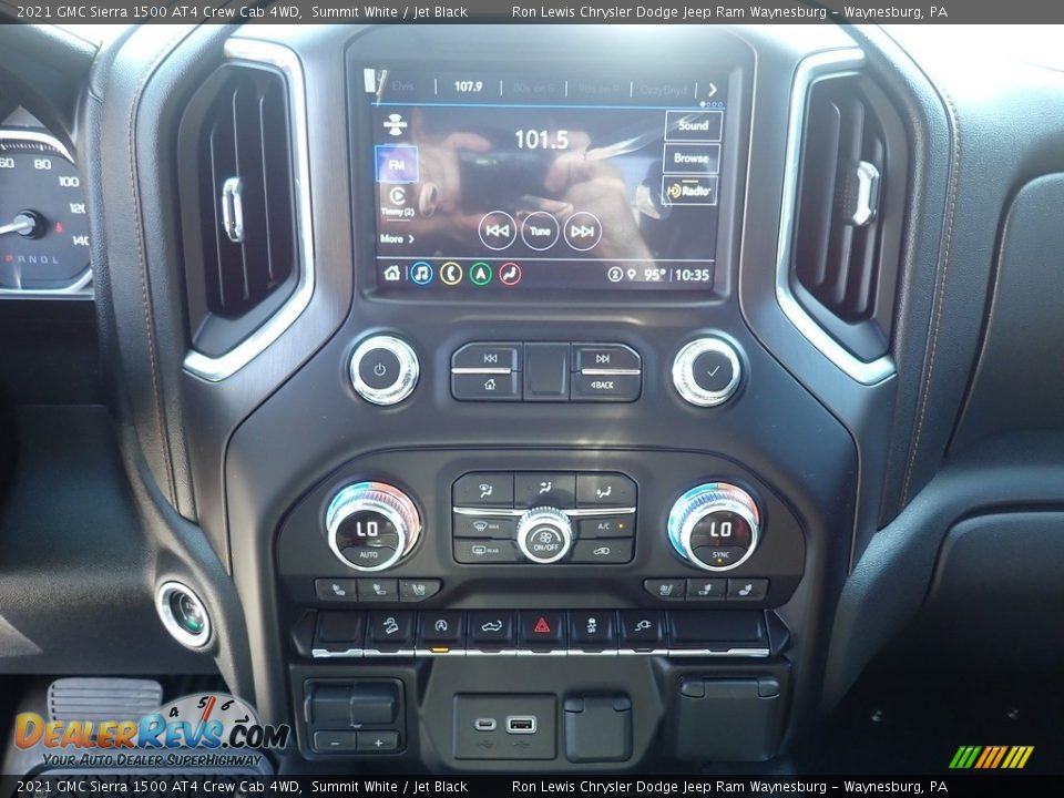 Controls of 2021 GMC Sierra 1500 AT4 Crew Cab 4WD Photo #19