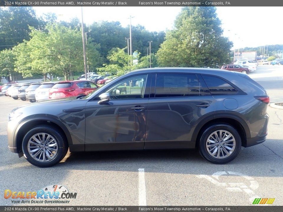 Machine Gray Metallic 2024 Mazda CX-90 Preferred Plus AWD Photo #6