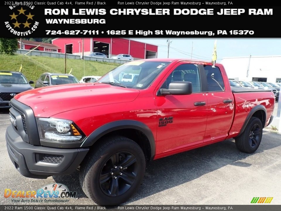 2022 Ram 1500 Classic Quad Cab 4x4 Flame Red / Black Photo #1