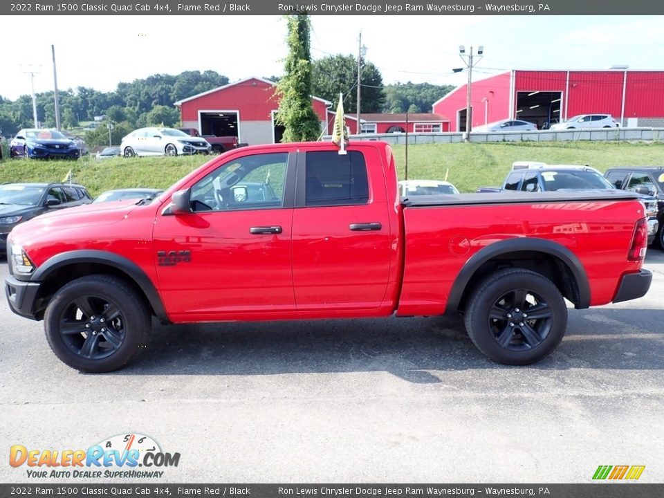 2022 Ram 1500 Classic Quad Cab 4x4 Flame Red / Black Photo #2