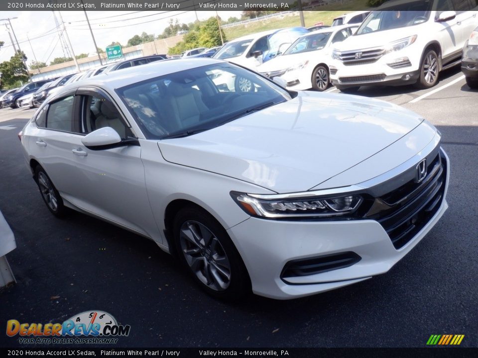 2020 Honda Accord LX Sedan Platinum White Pearl / Ivory Photo #4