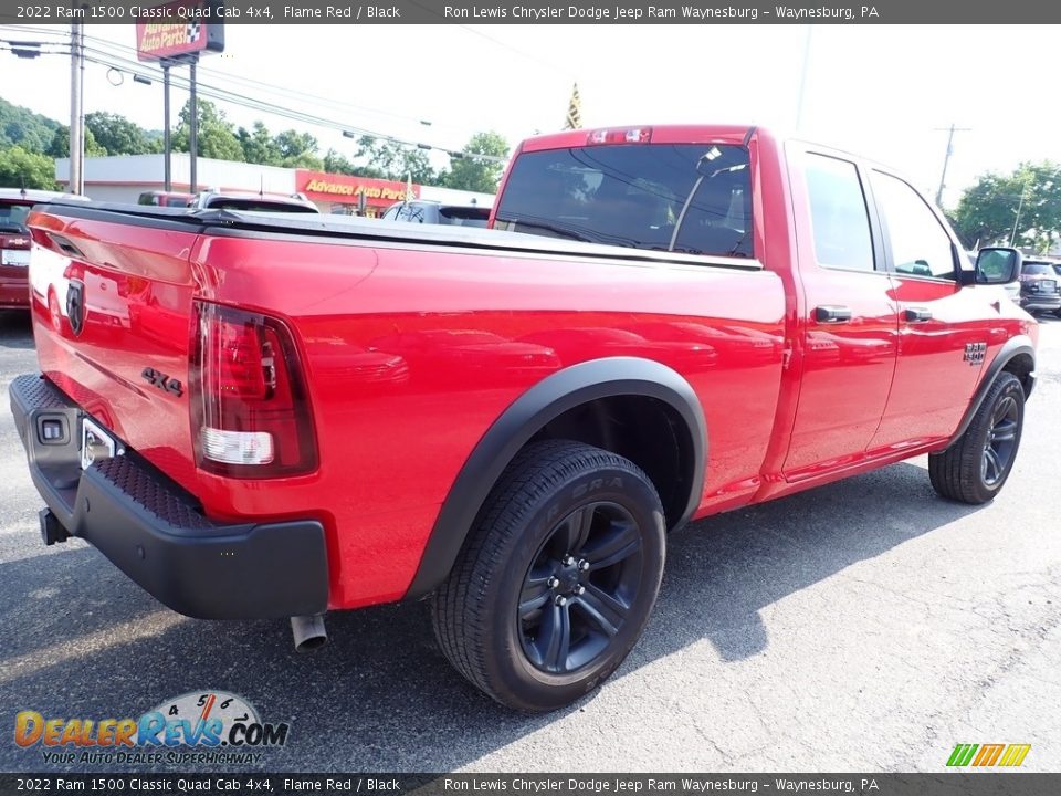 2022 Ram 1500 Classic Quad Cab 4x4 Flame Red / Black Photo #7