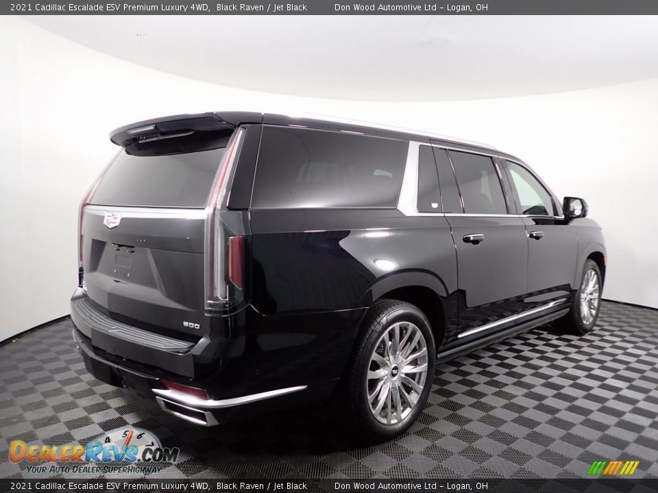 2021 Cadillac Escalade ESV Premium Luxury 4WD Black Raven / Jet Black Photo #12