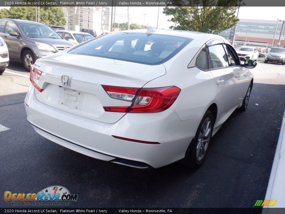 2020 Honda Accord LX Sedan Platinum White Pearl / Ivory Photo #6