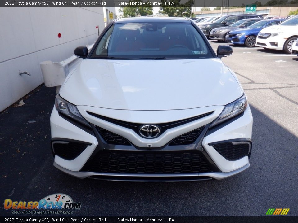 2022 Toyota Camry XSE Wind Chill Pearl / Cockpit Red Photo #5