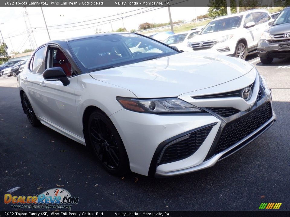 2022 Toyota Camry XSE Wind Chill Pearl / Cockpit Red Photo #6