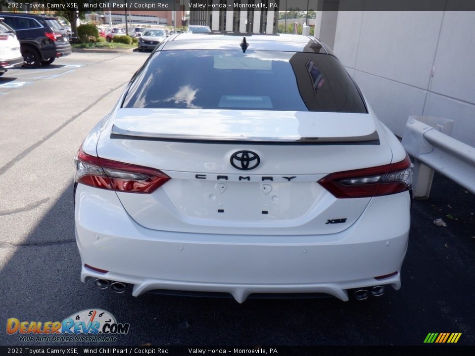 2022 Toyota Camry XSE Wind Chill Pearl / Cockpit Red Photo #9