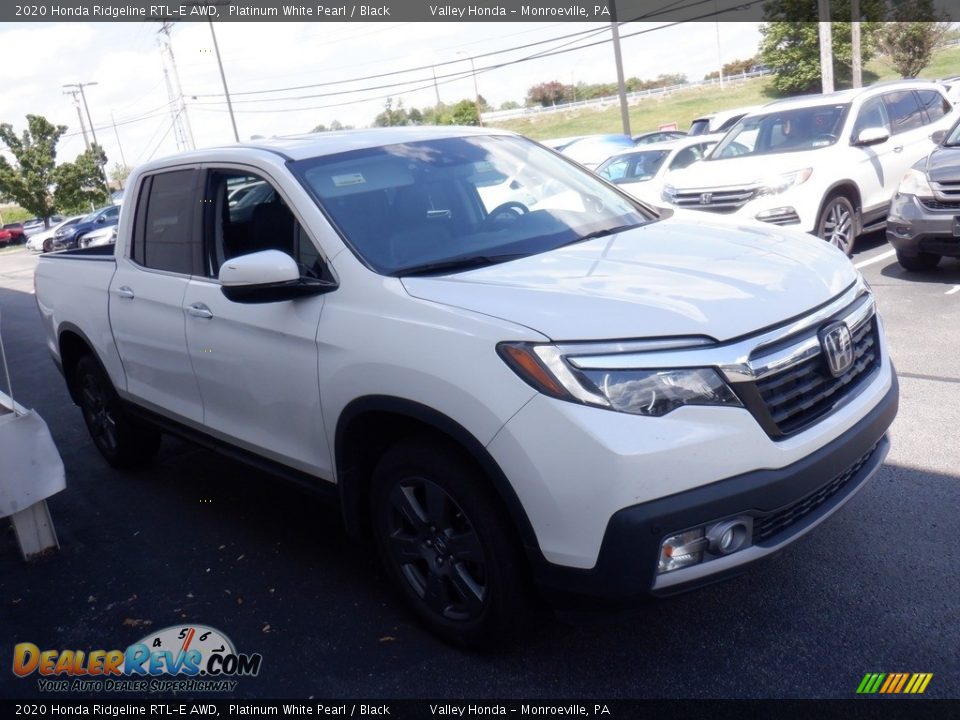 Platinum White Pearl 2020 Honda Ridgeline RTL-E AWD Photo #4