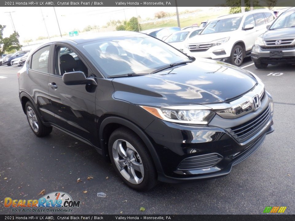 2021 Honda HR-V LX AWD Crystal Black Pearl / Black Photo #5