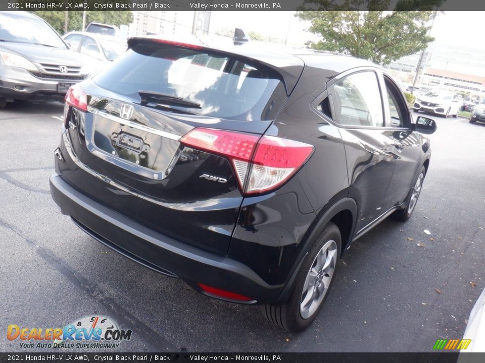 2021 Honda HR-V LX AWD Crystal Black Pearl / Black Photo #6