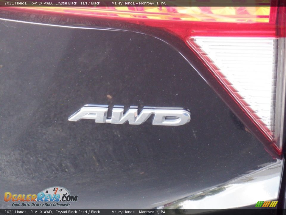 2021 Honda HR-V LX AWD Crystal Black Pearl / Black Photo #7
