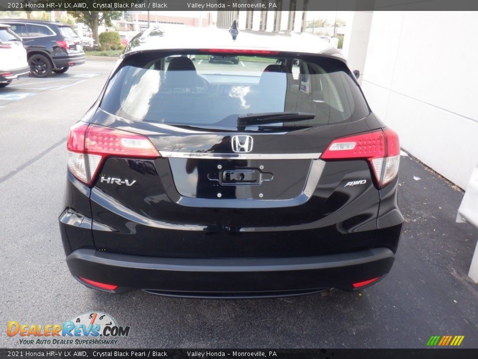 2021 Honda HR-V LX AWD Crystal Black Pearl / Black Photo #8