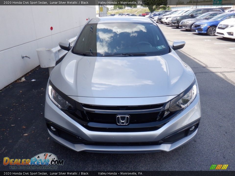 2020 Honda Civic Sport Sedan Lunar Silver Metallic / Black Photo #3