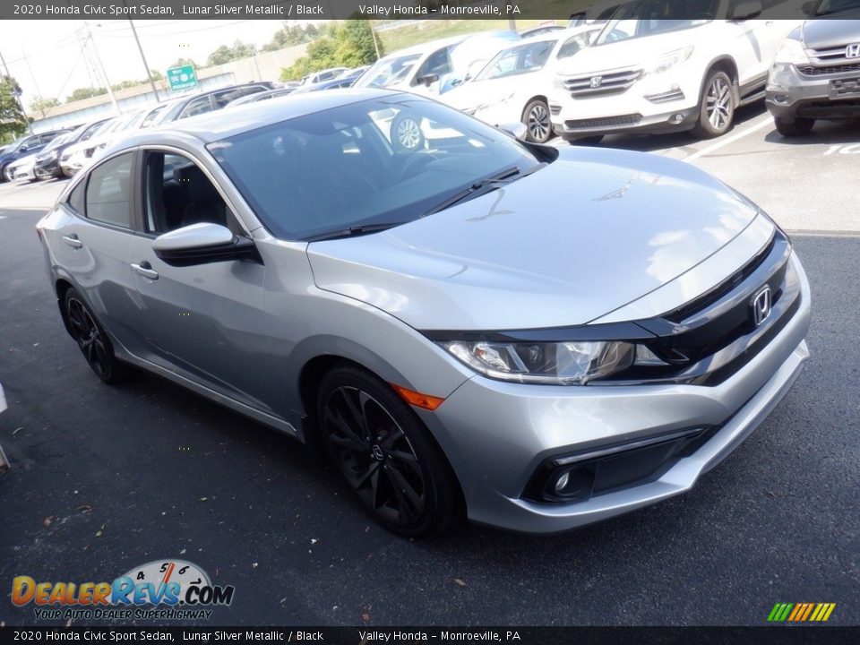 2020 Honda Civic Sport Sedan Lunar Silver Metallic / Black Photo #4