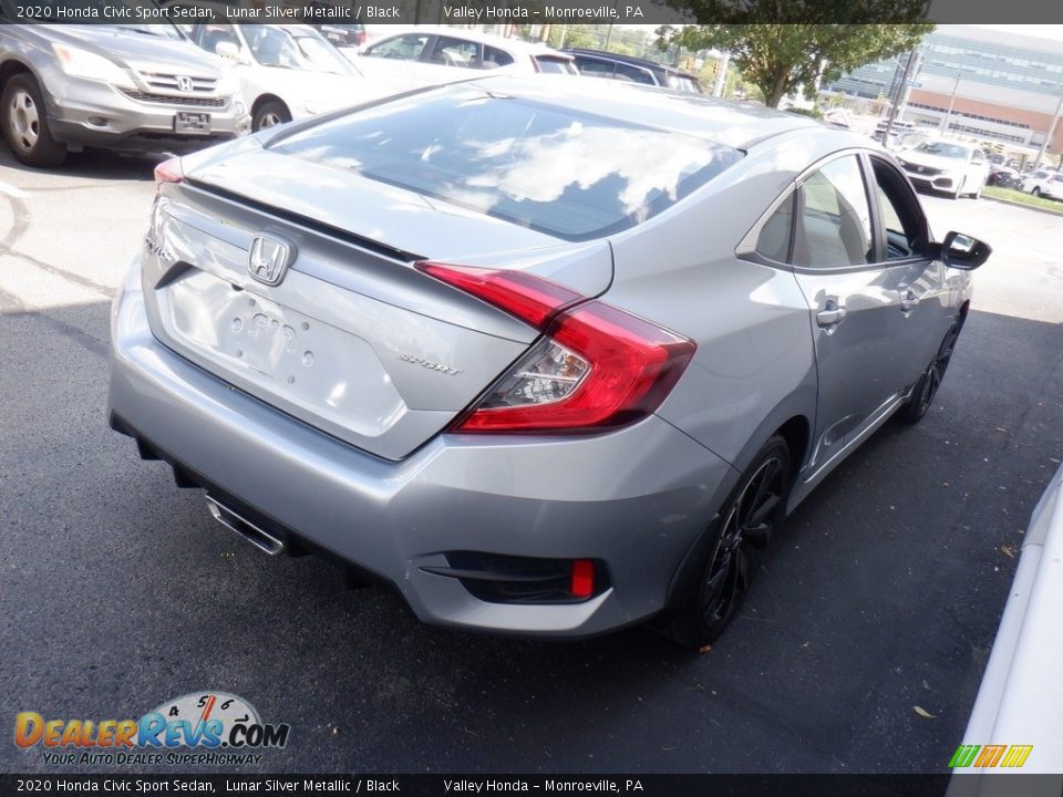 2020 Honda Civic Sport Sedan Lunar Silver Metallic / Black Photo #5