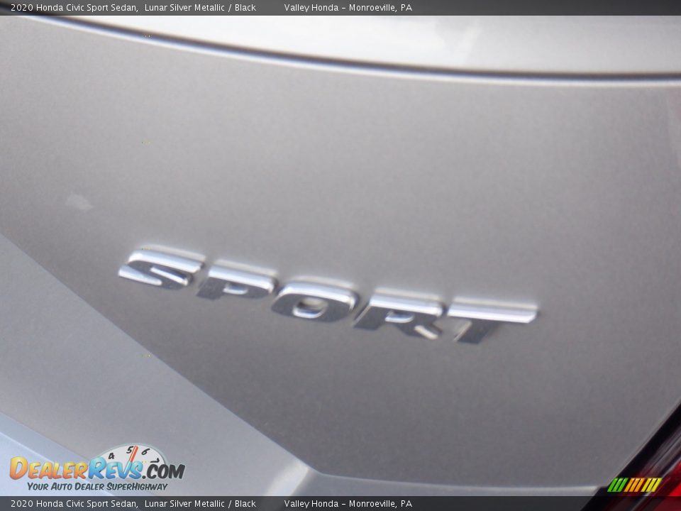 2020 Honda Civic Sport Sedan Lunar Silver Metallic / Black Photo #6