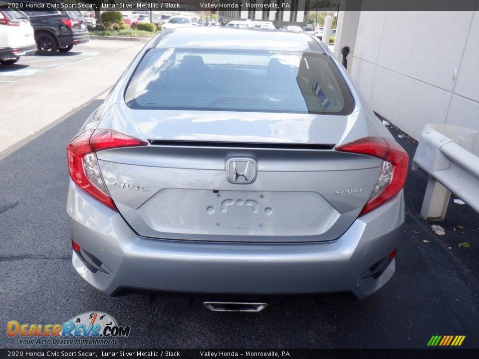 2020 Honda Civic Sport Sedan Lunar Silver Metallic / Black Photo #7