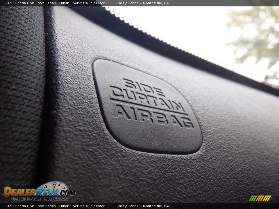 2020 Honda Civic Sport Sedan Lunar Silver Metallic / Black Photo #19