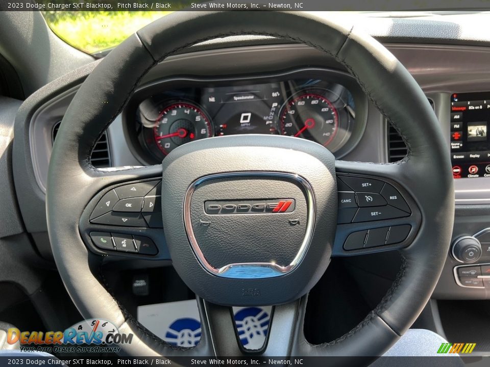 2023 Dodge Charger SXT Blacktop Pitch Black / Black Photo #18