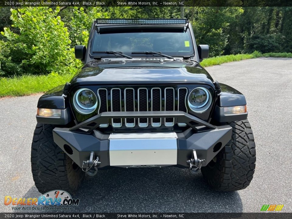 2020 Jeep Wrangler Unlimited Sahara 4x4 Black / Black Photo #3