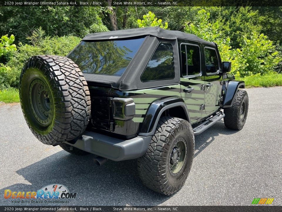 2020 Jeep Wrangler Unlimited Sahara 4x4 Black / Black Photo #6