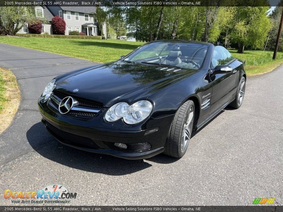 2005 Mercedes-Benz SL 55 AMG Roadster Black / Ash Photo #1