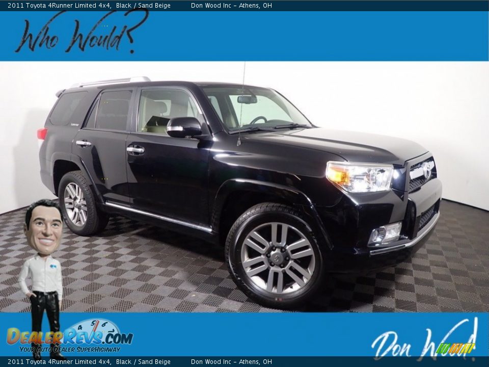 2011 Toyota 4Runner Limited 4x4 Black / Sand Beige Photo #1