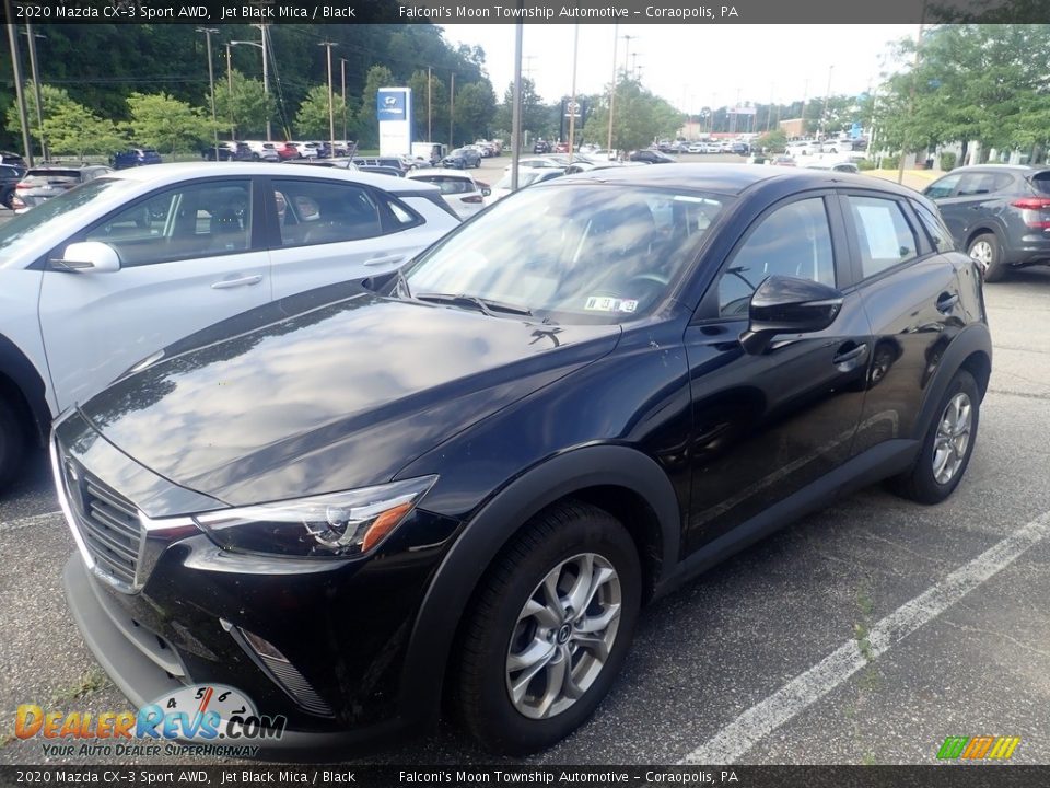 2020 Mazda CX-3 Sport AWD Jet Black Mica / Black Photo #1