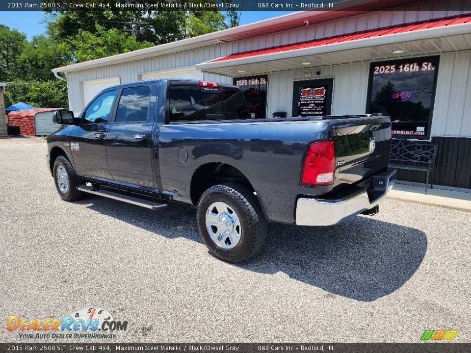 2015 Ram 2500 SLT Crew Cab 4x4 Maximum Steel Metallic / Black/Diesel Gray Photo #3