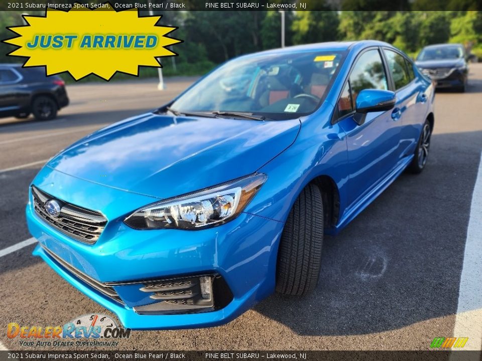 2021 Subaru Impreza Sport Sedan Ocean Blue Pearl / Black Photo #1