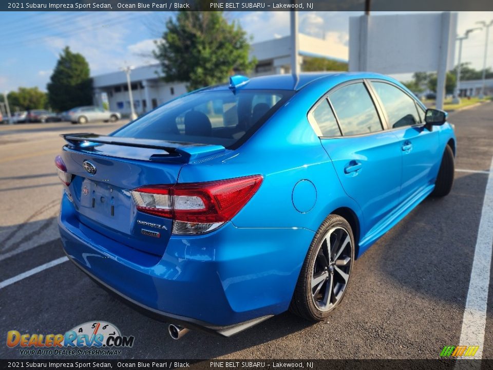 2021 Subaru Impreza Sport Sedan Ocean Blue Pearl / Black Photo #3