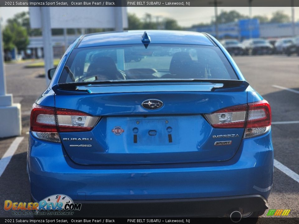 2021 Subaru Impreza Sport Sedan Ocean Blue Pearl / Black Photo #4