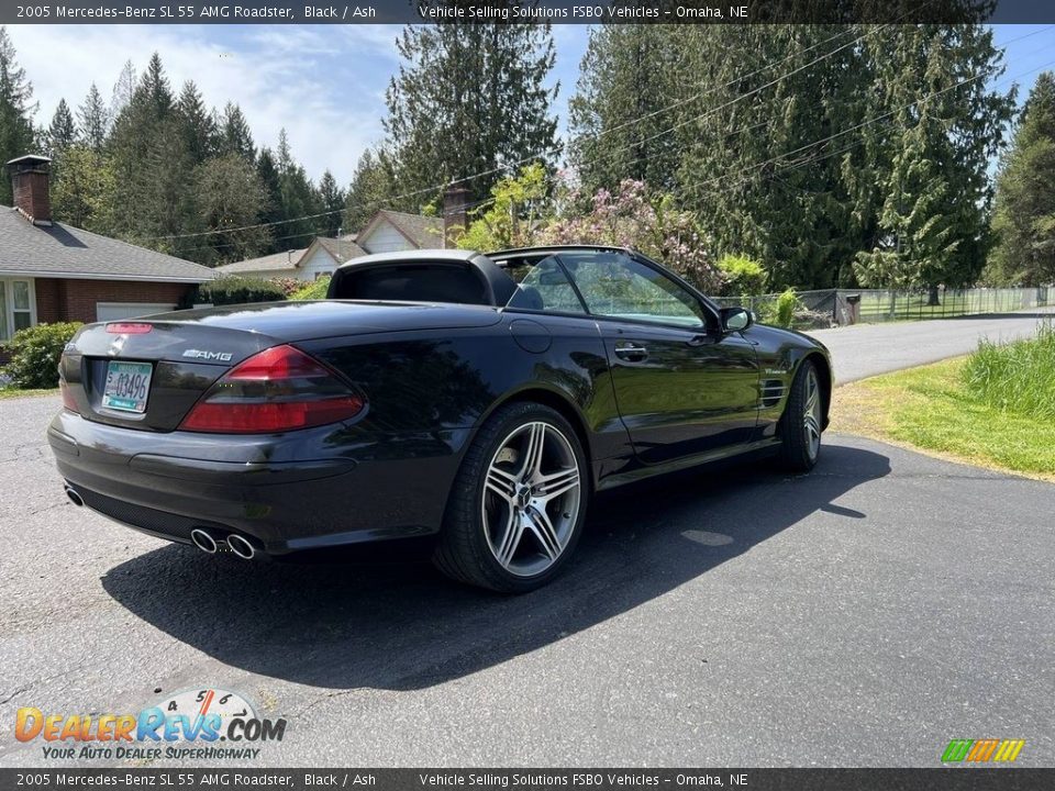 2005 Mercedes-Benz SL 55 AMG Roadster Black / Ash Photo #11