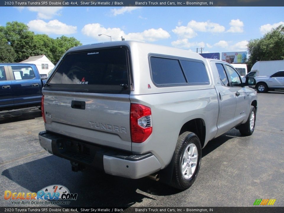 2020 Toyota Tundra SR5 Double Cab 4x4 Silver Sky Metallic / Black Photo #5