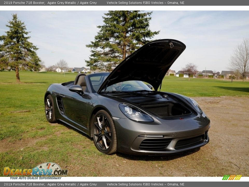 2019 Porsche 718 Boxster Agate Grey Metallic / Agate Grey Photo #14