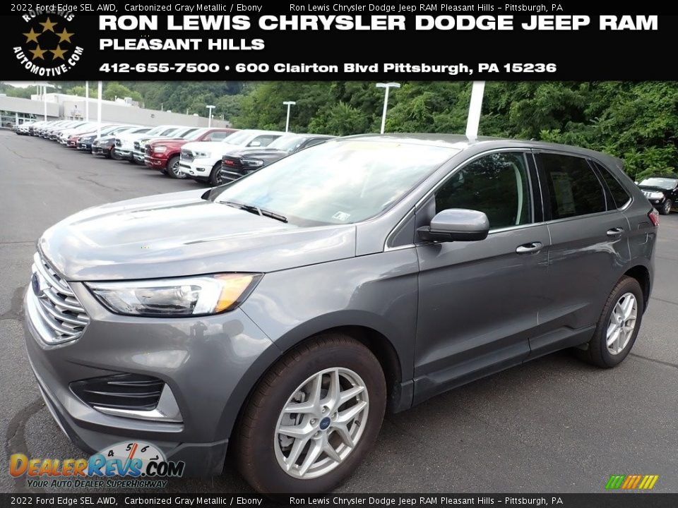 2022 Ford Edge SEL AWD Carbonized Gray Metallic / Ebony Photo #1